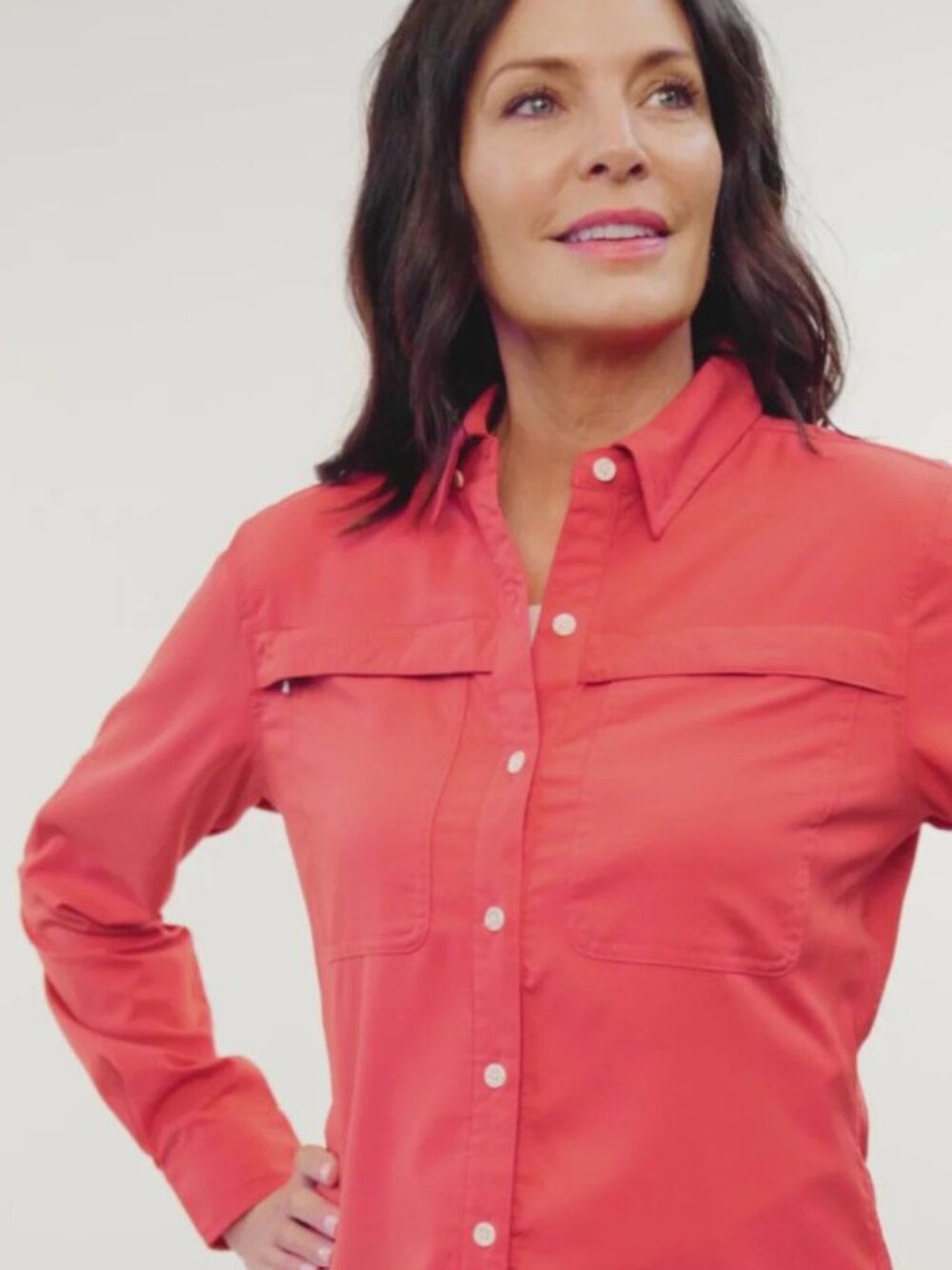 Insect Shield Women's Long Sleeve Shirt w/ Built-in Repellent Red NWT Size Small